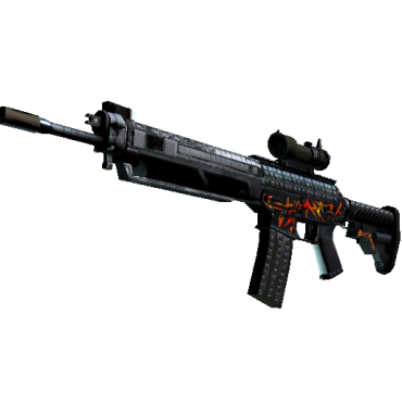 StatTrak™ SG 553 | Тяжёлый метал (Поношенное)