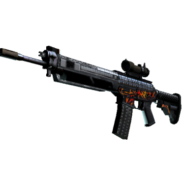 StatTrak™ SG 553 | Тяжёлый метал (Немного поношенное)